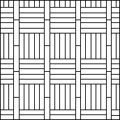 Vzory - Lemovaný čtvercový
