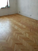 Renovace starých bukových parket - povrchová úprava olej